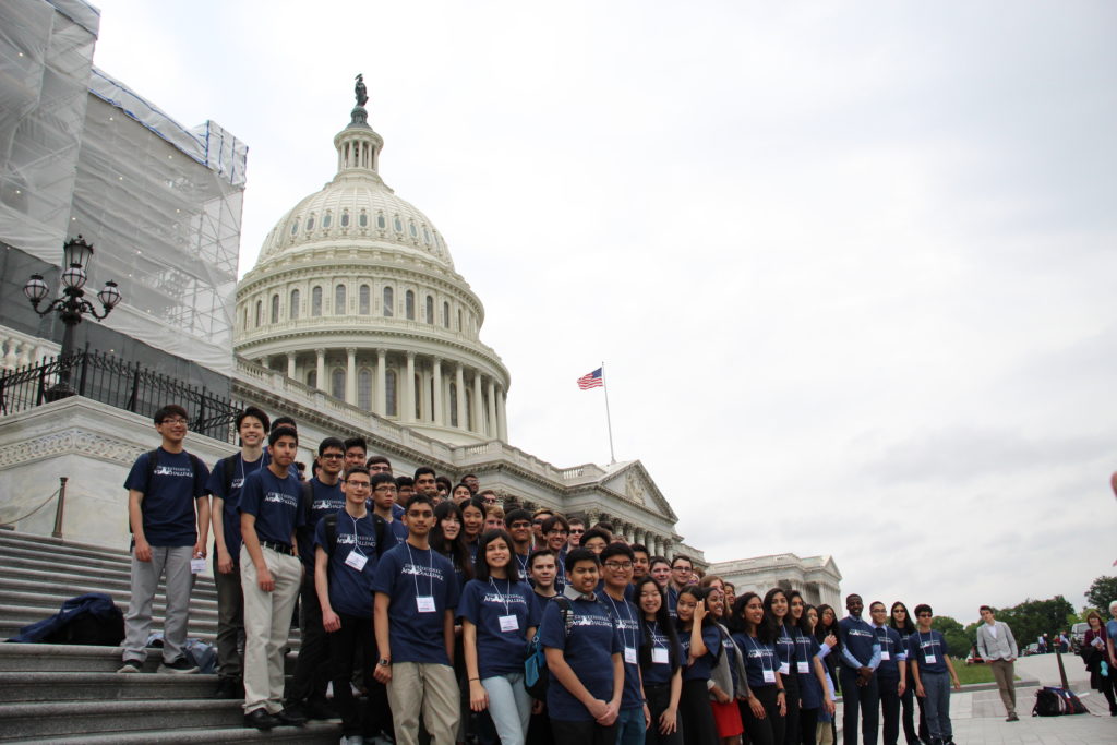 Student Winners on Capitol Steps