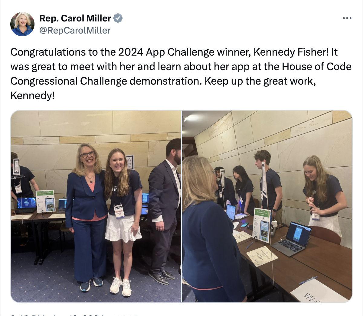 Carol Miller Tweet