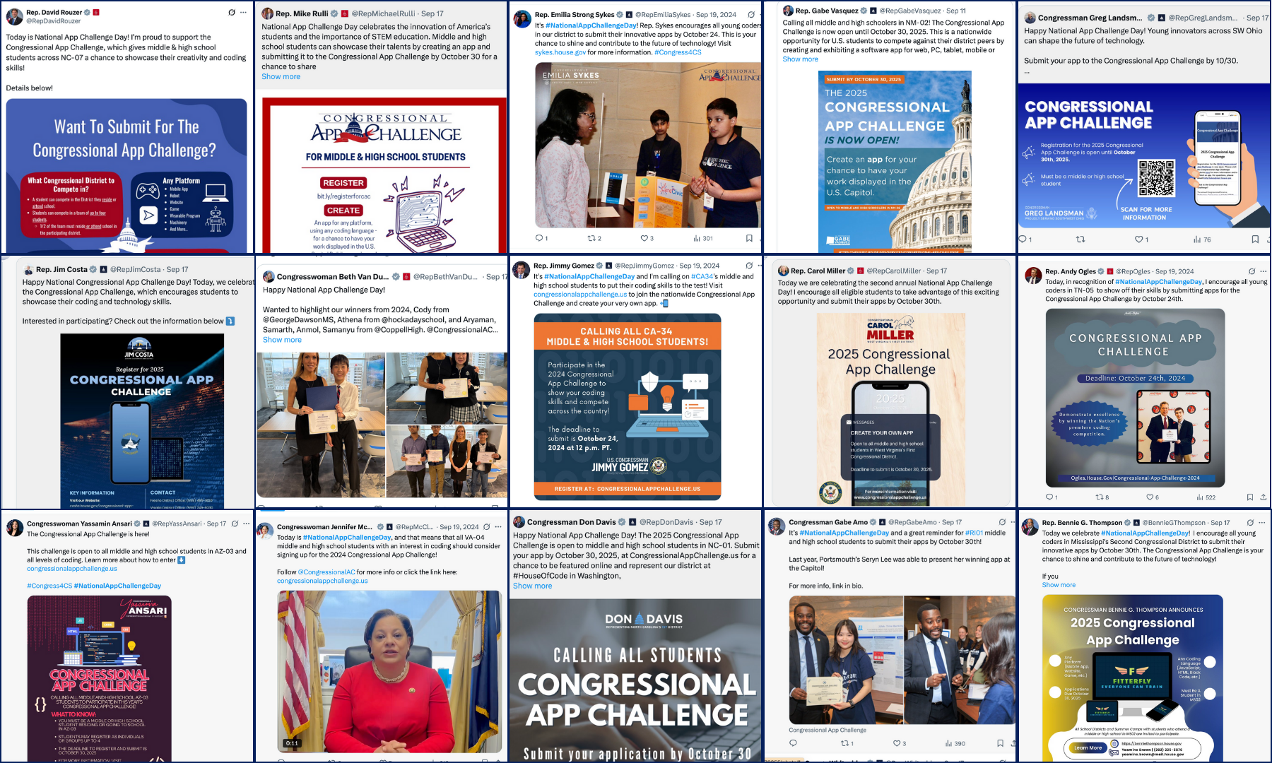 National App Challenge Day - MOC Post Grid